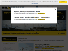 Tablet Screenshot of kranimex.cz